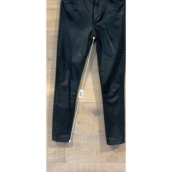 JOE's jeans The Charlie Coated High-Rise Skinny Jeans In Black size 27 NEW - Picture 5 of 9
